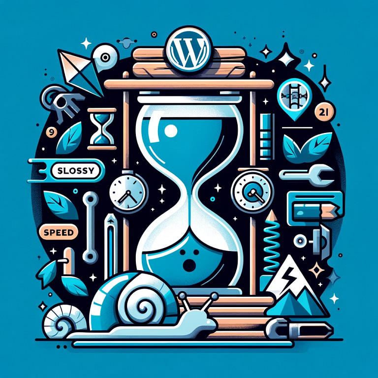 Illustration of Wordpress site speed