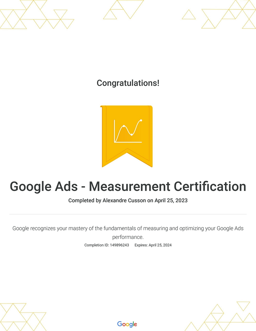 google ads certification